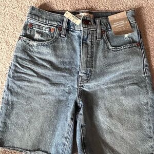 Madewell Light Blue Jean Shorts